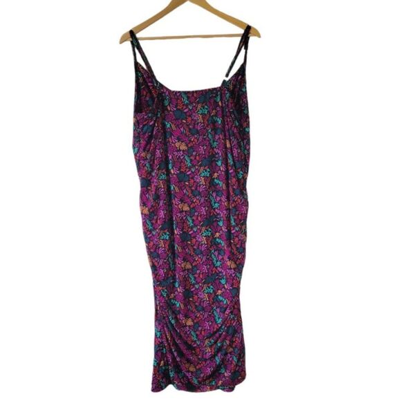 NWT NEW Plus Sz 3X Stretchy Adjustable Straps Lined Midi Sun Dress AVA & VIV - Picture 5 of 7